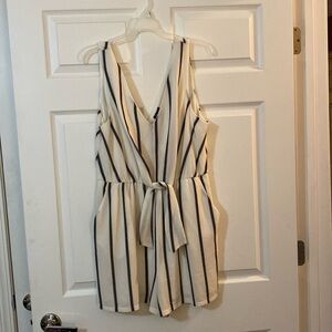 Lily Rose 🤍 Striped Romper